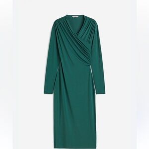 Draped body con dress